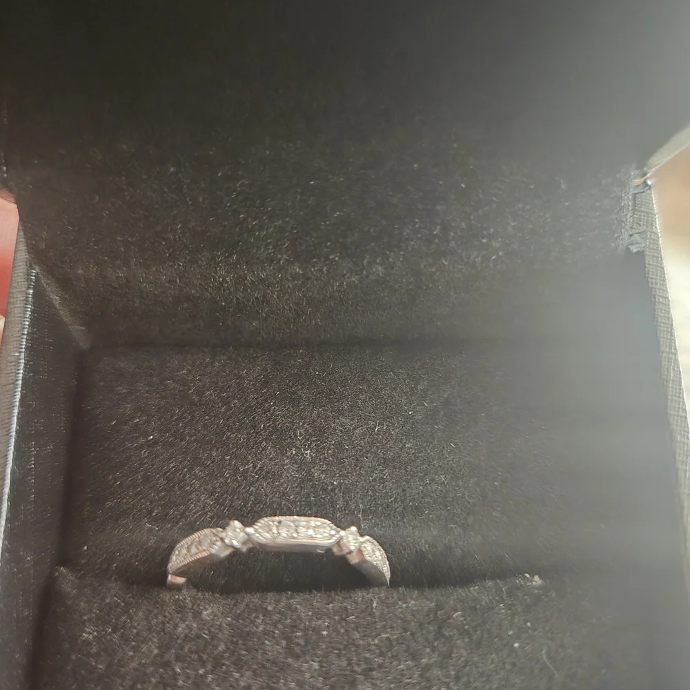 Zales White Gold Diamond Accent Ring - Picture 2 of 6